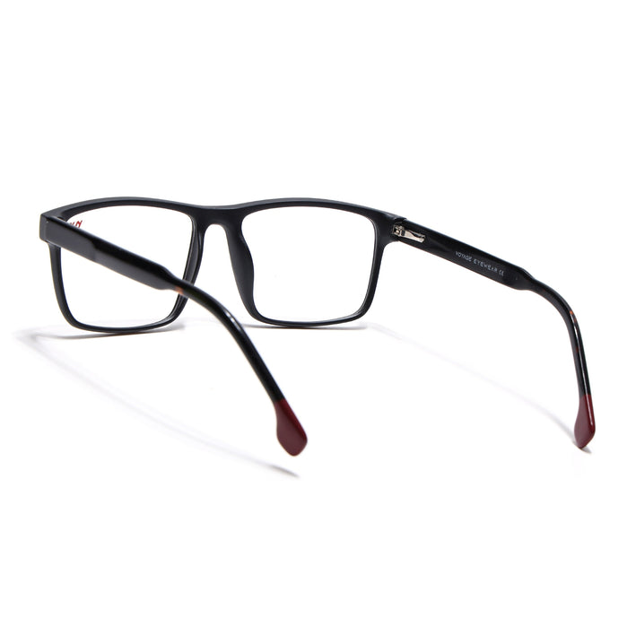 Voyage Matt Black Square Eyeglasses for Men & Women - MG4766-C2
