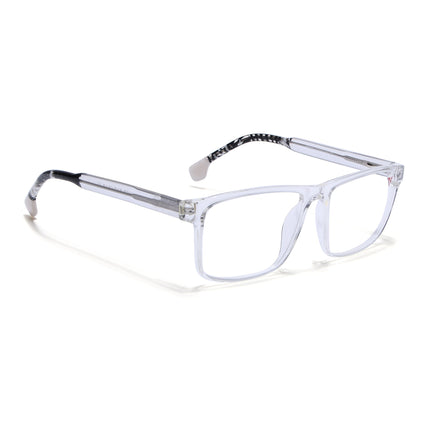 Voyage Transparent & Black Square Eyeglasses for Men & Women - MG4767-C3