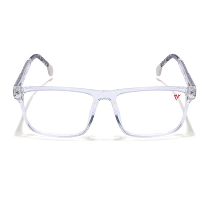 Voyage Transparent & Black Square Eyeglasses for Men & Women - MG4767-C3
