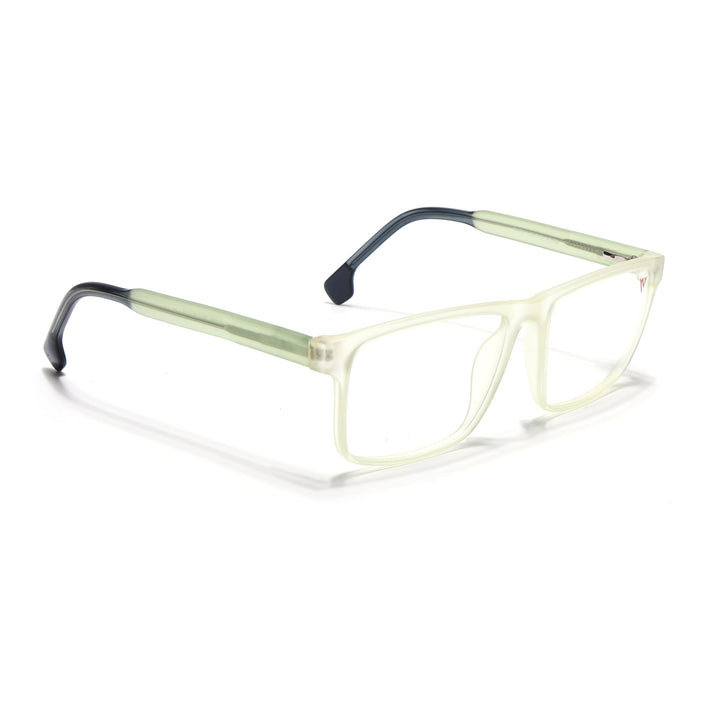 Voyage Transparent Yellow Square Eyeglasses for Men & Women - MG4768-C4