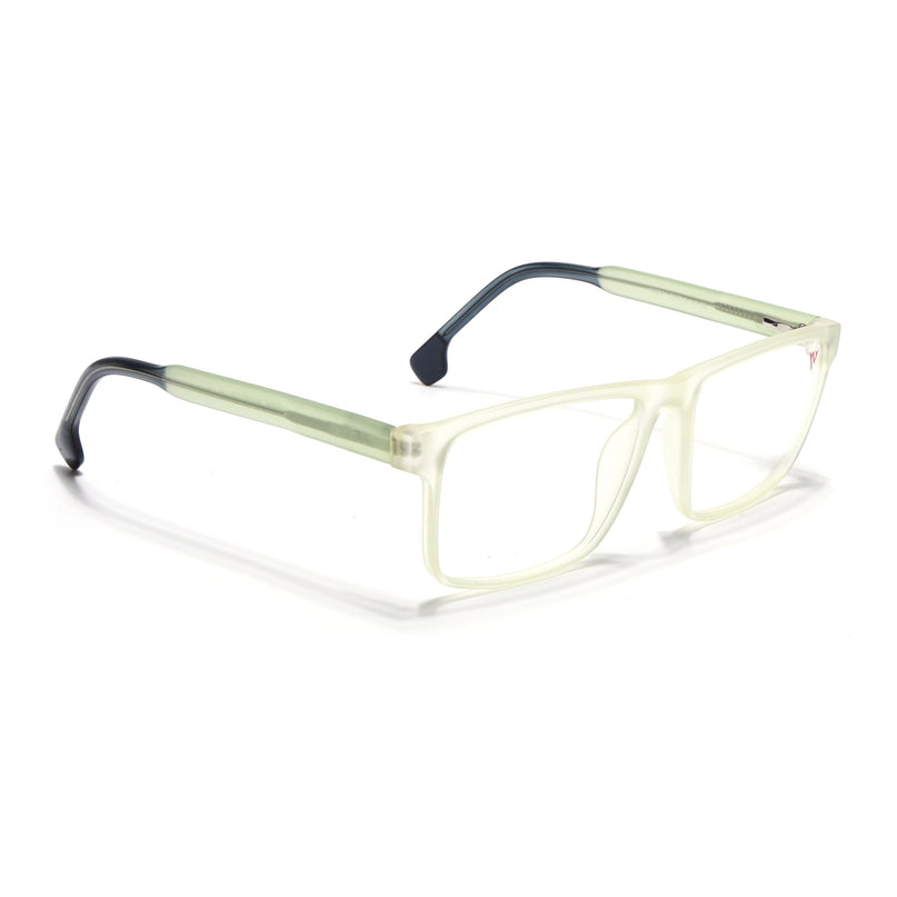 Voyage Transparent Yellow Square Eyeglasses for Men & Women - MG4768-C4
