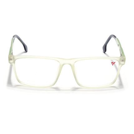 Voyage Transparent Yellow Square Eyeglasses for Men & Women - MG4768-C4