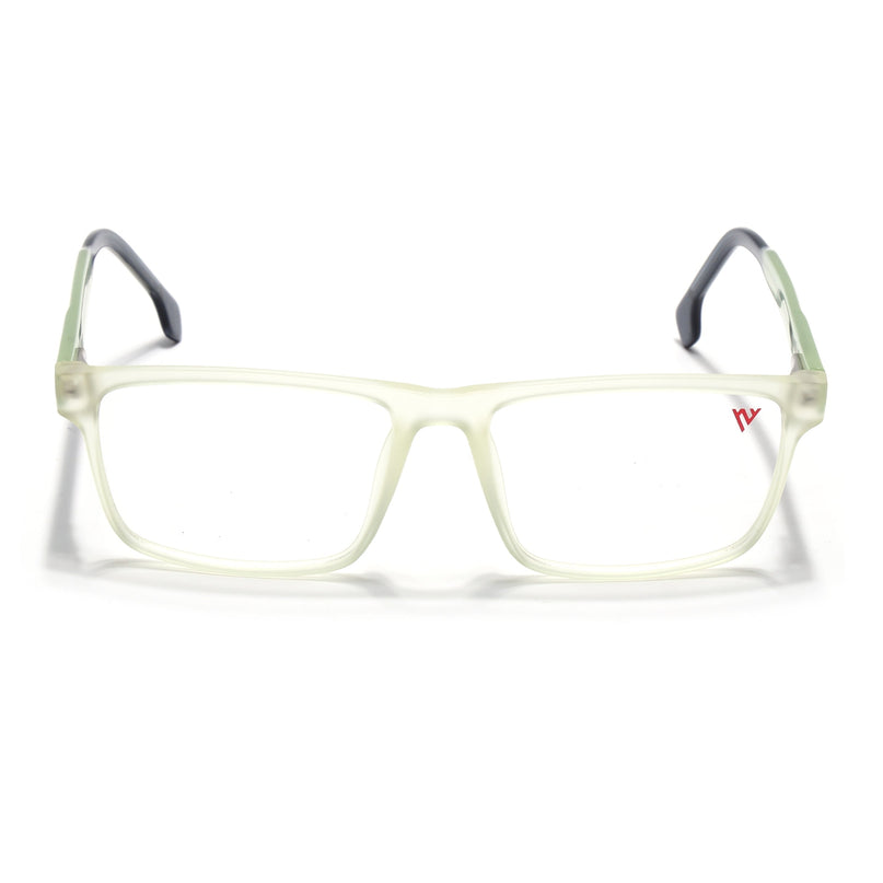 Voyage Transparent Yellow Square Eyeglasses for Men & Women - MG4768-C4