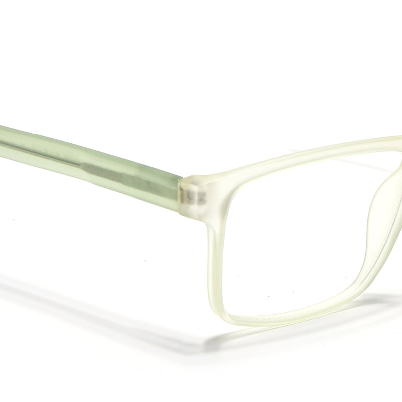 Voyage Transparent Yellow Square Eyeglasses for Men & Women - MG4768-C4