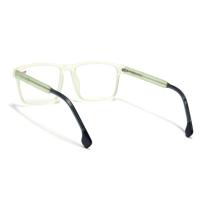 Voyage Transparent Yellow Square Eyeglasses for Men & Women - MG4768-C4