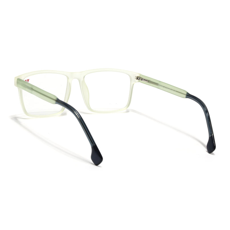 Voyage Transparent Yellow Square Eyeglasses for Men & Women - MG4768-C4