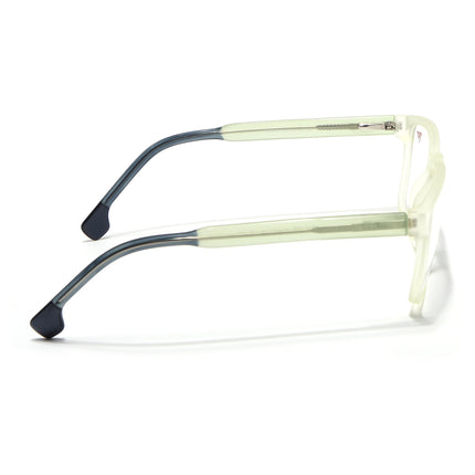 Voyage Transparent Yellow Square Eyeglasses for Men & Women - MG4768-C4