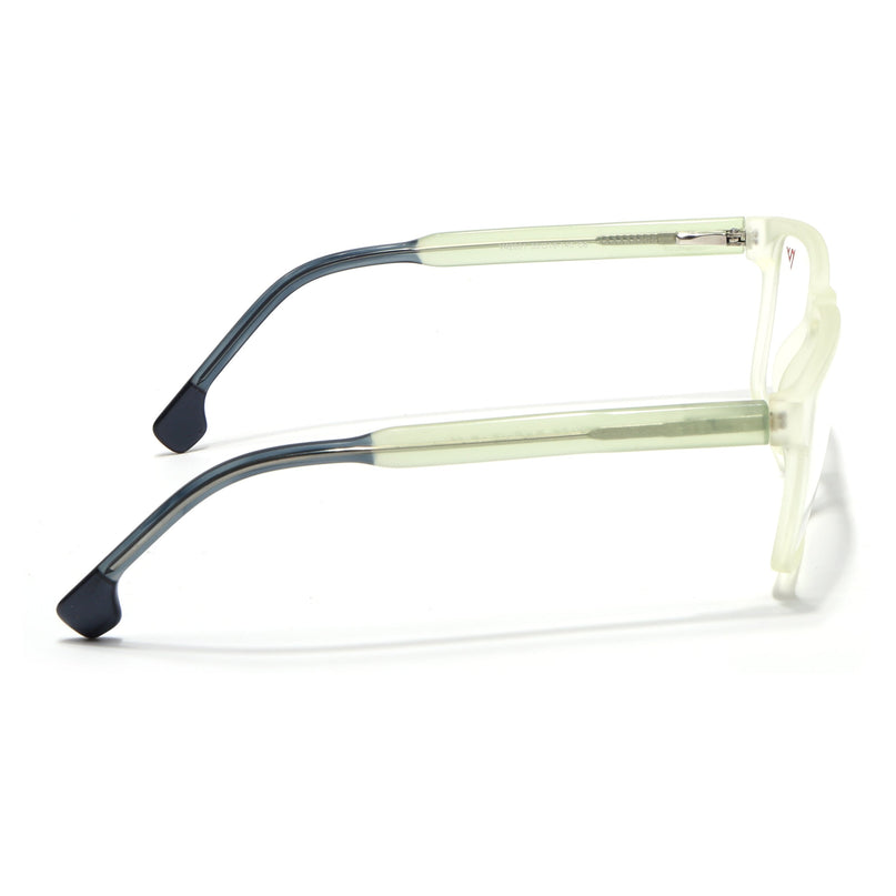 Voyage Transparent Yellow Square Eyeglasses for Men & Women - MG4768-C4