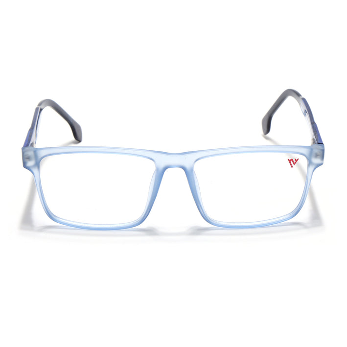 Voyage Transparent Blue Square Eyeglasses for Men & Women - MG4769-C5