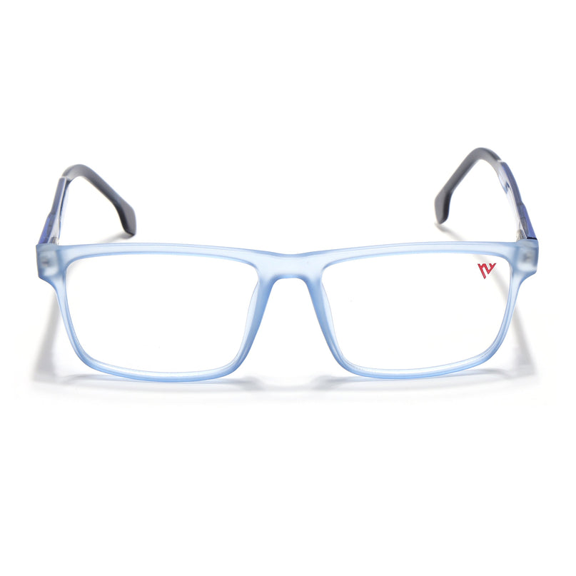 Voyage Transparent Blue Square Eyeglasses for Men & Women - MG4769-C5