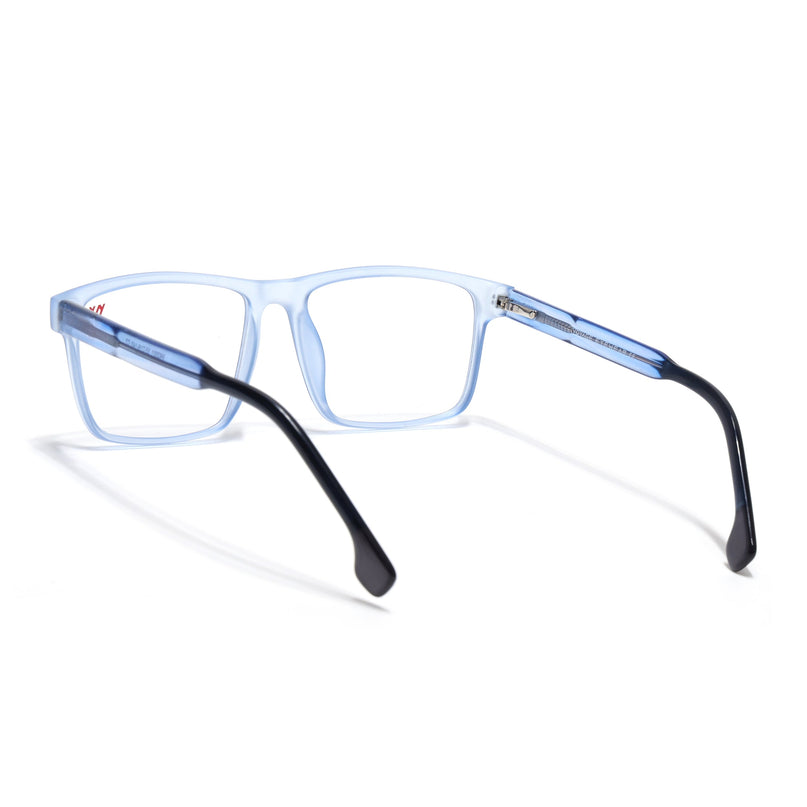 Voyage Transparent Blue Square Eyeglasses for Men & Women - MG4769-C5