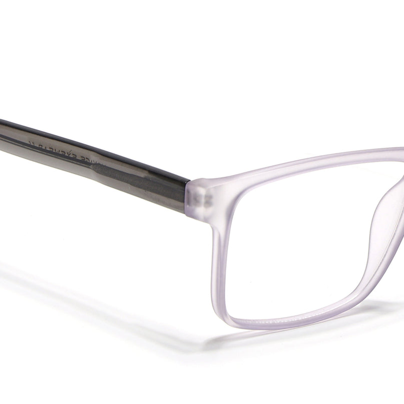 Voyage Transparent Purple Square Eyeglasses for Men & Women - MG4770-C6