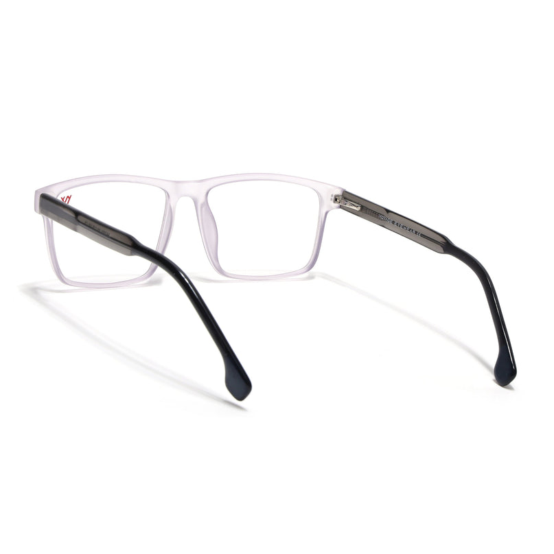 Voyage Transparent Purple Square Eyeglasses for Men & Women - MG4770-C6