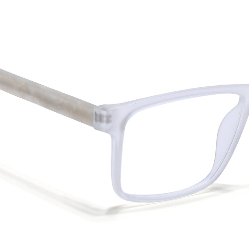 Voyage Transparent Square Eyeglasses for Men & Women - MG4771-C7