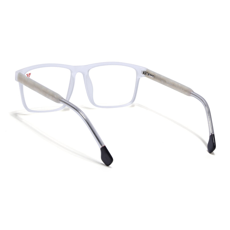 Voyage Transparent Square Eyeglasses for Men & Women - MG4771-C7