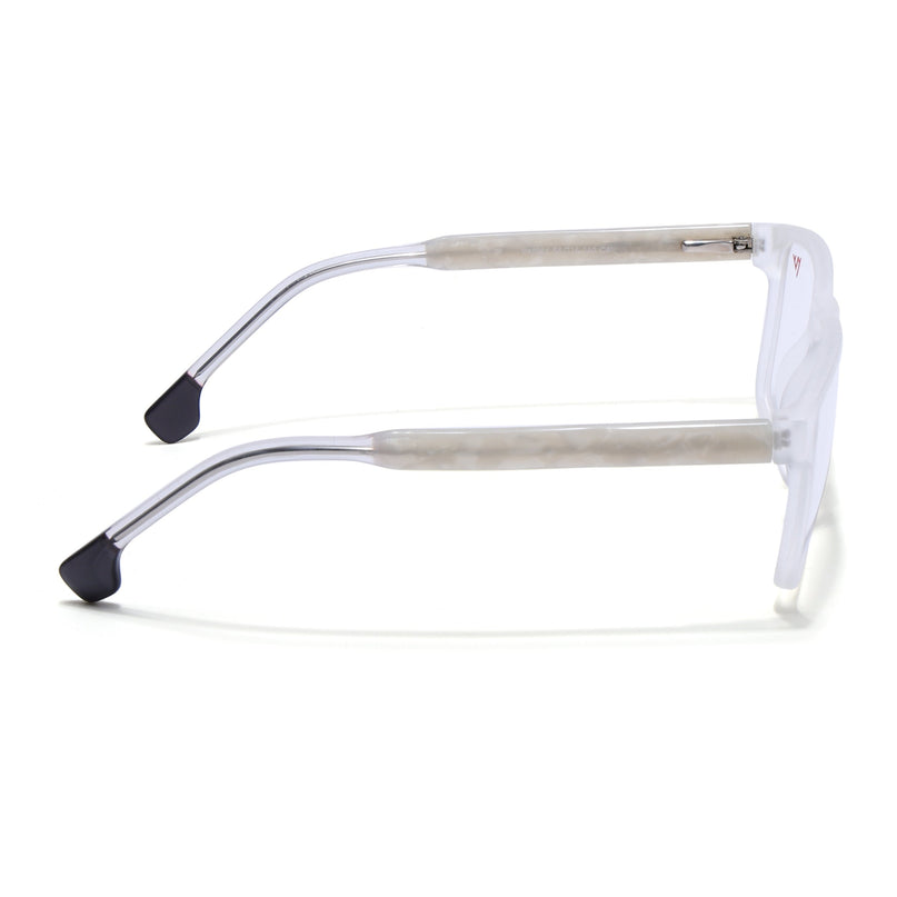 Voyage Transparent Square Eyeglasses for Men & Women - MG4771-C7