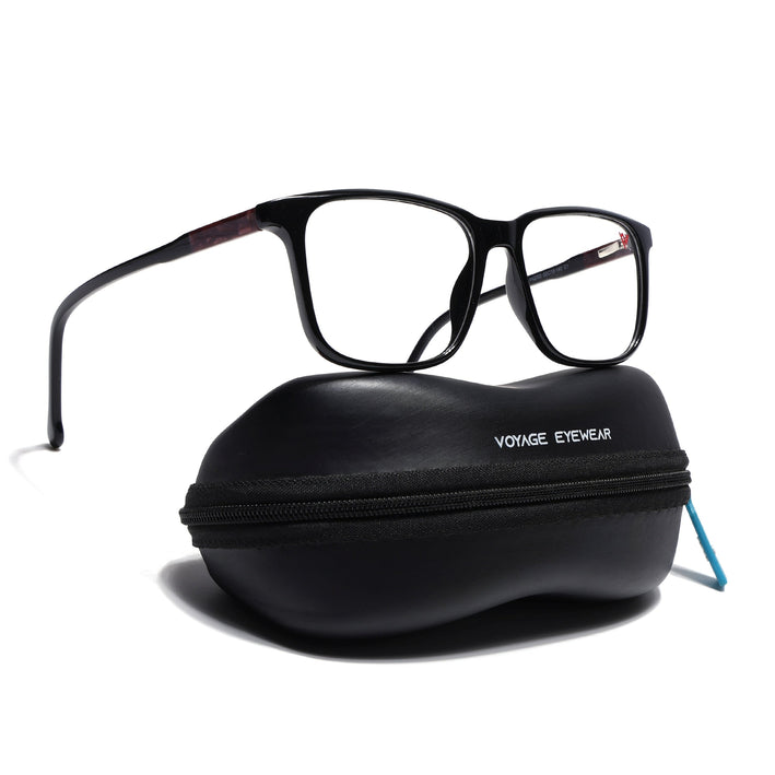 Voyage Shine Black Square Eyeglasses for Men & Women - MG4772-C1