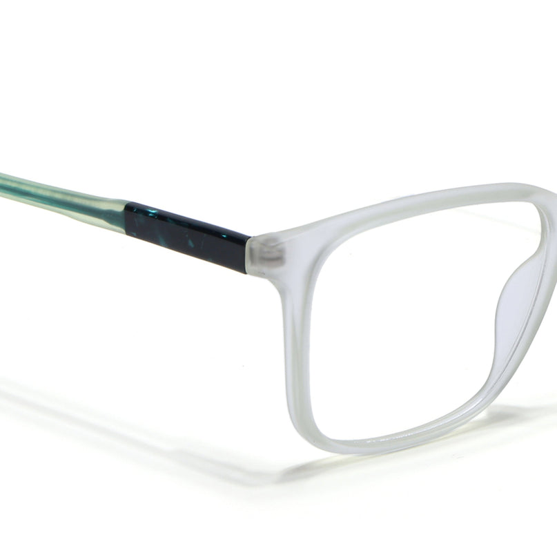 Voyage Transparent Yellow Square Eyeglasses for Men & Women - MG4775-C4