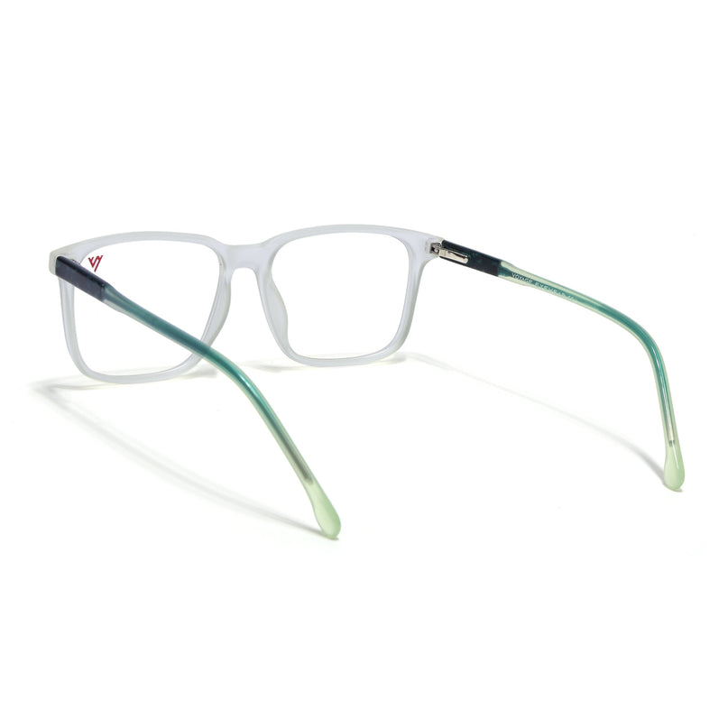 Voyage Transparent Yellow Square Eyeglasses for Men & Women - MG4775-C4