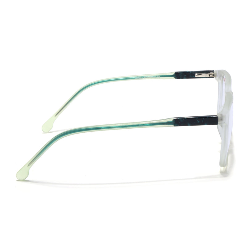 Voyage Transparent Yellow Square Eyeglasses for Men & Women - MG4775-C4