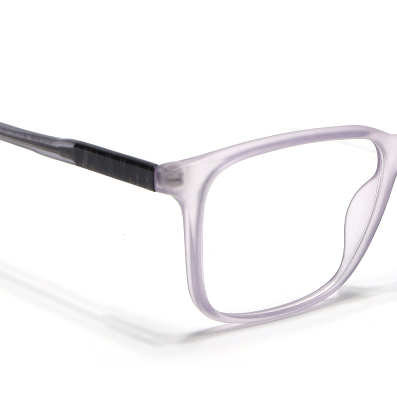 Voyage Transparent Purple Square Eyeglasses for Men & Women - MG4777-C6