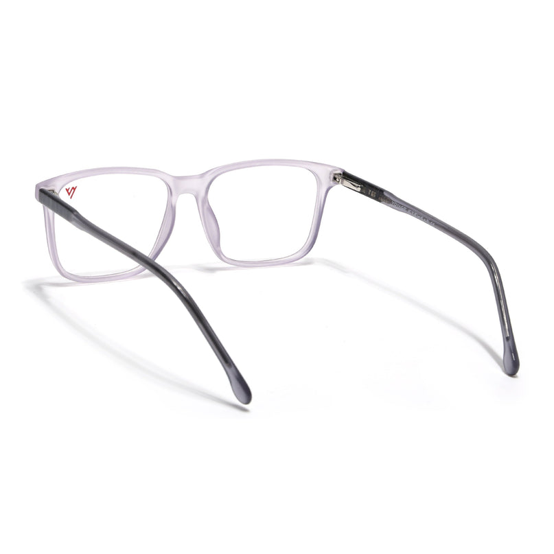 Voyage Transparent Purple Square Eyeglasses for Men & Women - MG4777-C6