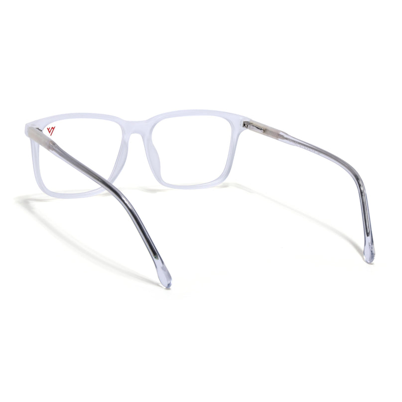 Voyage Transparent Square Eyeglasses for Men & Women - MG4778-C7