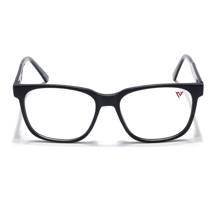 Voyage Matt Black Square Eyeglasses for Men & Women - MG4780-C2