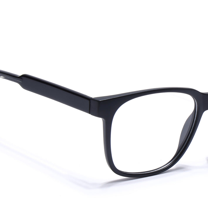 Voyage Matt Black Square Eyeglasses for Men & Women - MG4780-C2