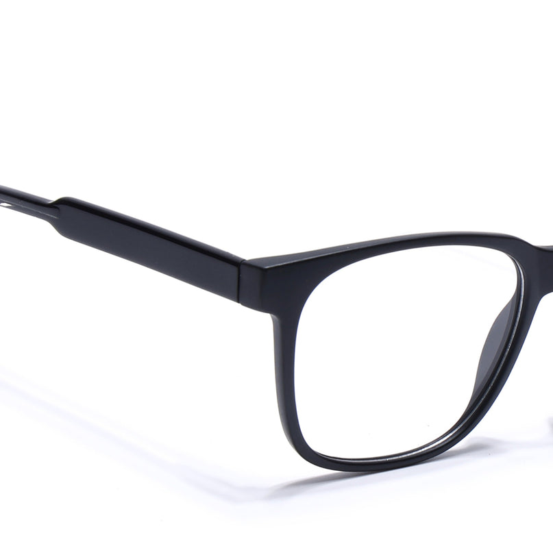 Voyage Matt Black Square Eyeglasses for Men & Women - MG4780-C2