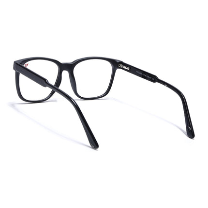 Voyage Matt Black Square Eyeglasses for Men & Women - MG4780-C2