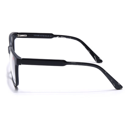 Voyage Matt Black Square Eyeglasses for Men & Women - MG4780-C2