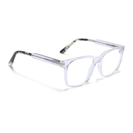 Voyage Transparent & Black Square Eyeglasses for Men & Women - MG4781-C3