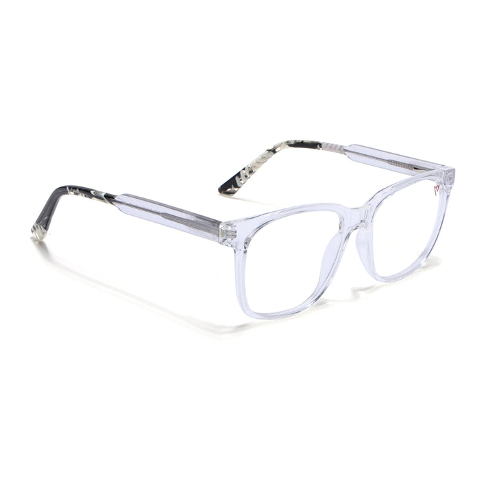 Voyage Transparent & Black Square Eyeglasses for Men & Women - MG4781-C3