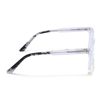 Voyage Transparent & Black Square Eyeglasses for Men & Women - MG4781-C3