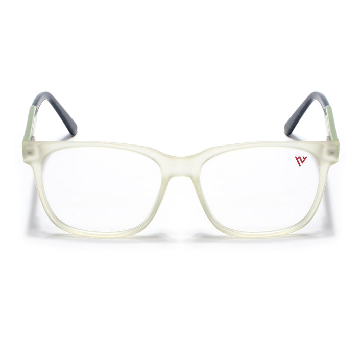 Voyage Transparent Yellow Square Eyeglasses for Men & Women - MG4782-C4
