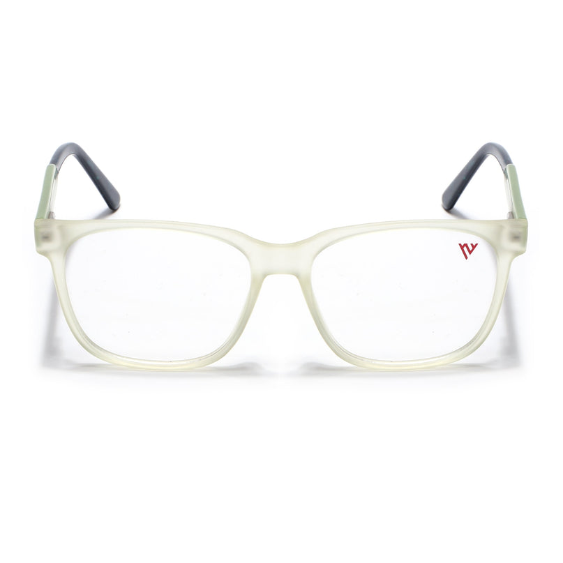 Voyage Transparent Yellow Square Eyeglasses for Men & Women - MG4782-C4