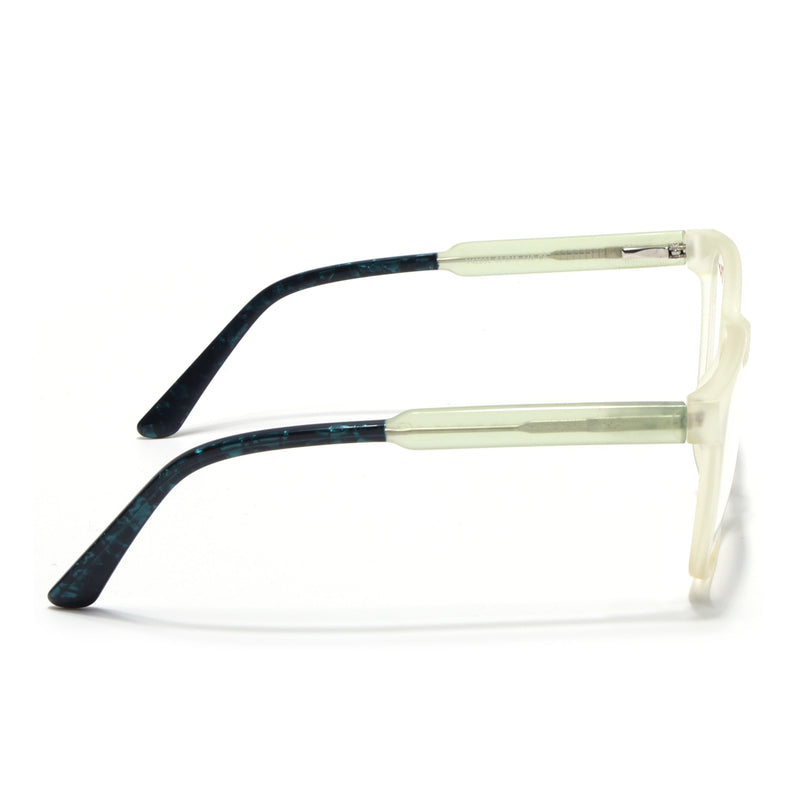 Voyage Transparent Yellow Square Eyeglasses for Men & Women - MG4782-C4