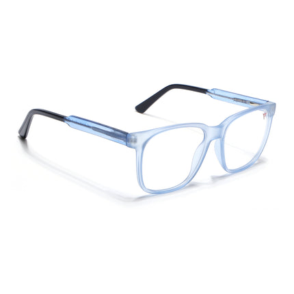 Voyage Transparent Blue Square Eyeglasses for Men & Women - MG4783-C5