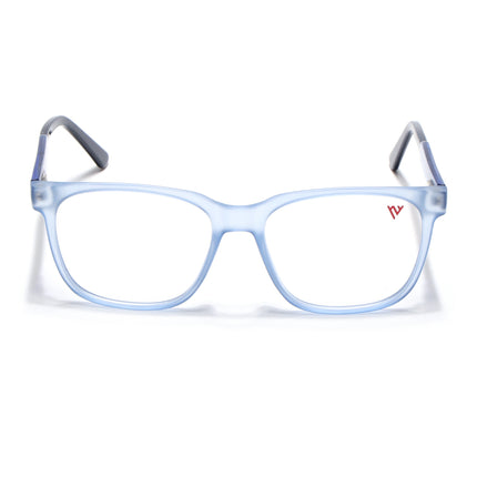 Voyage Transparent Blue Square Eyeglasses for Men & Women - MG4783-C5