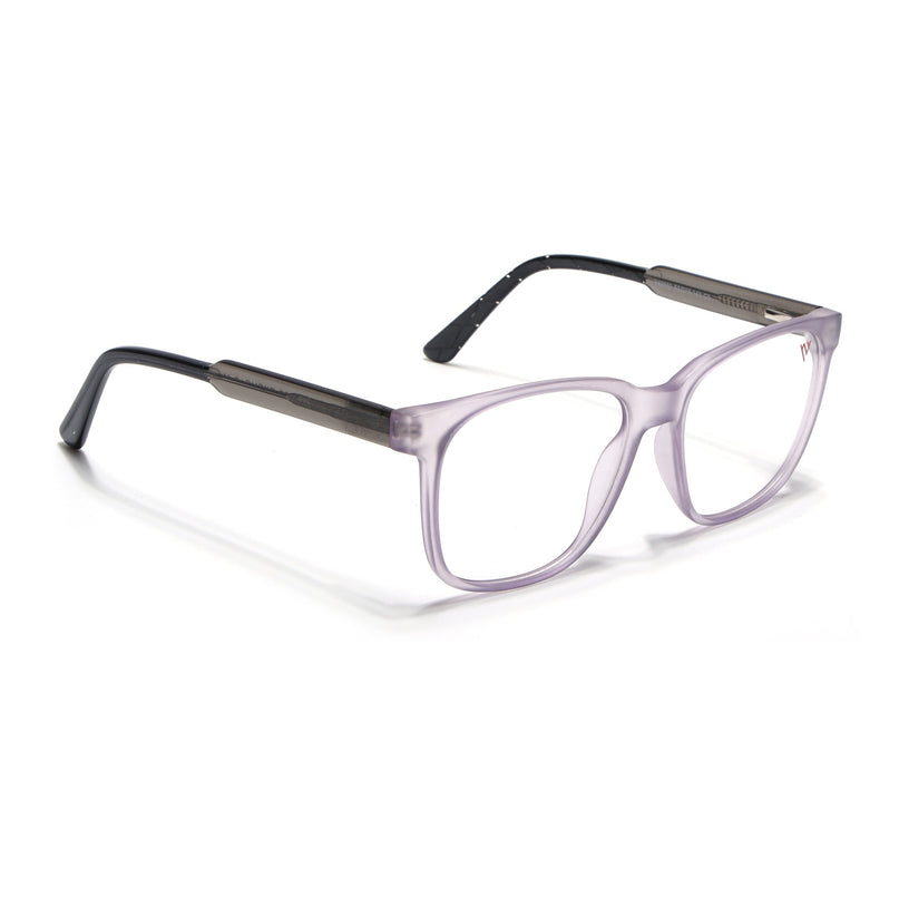 Voyage Transparent Purple Square Eyeglasses for Men & Women - MG4784-C6