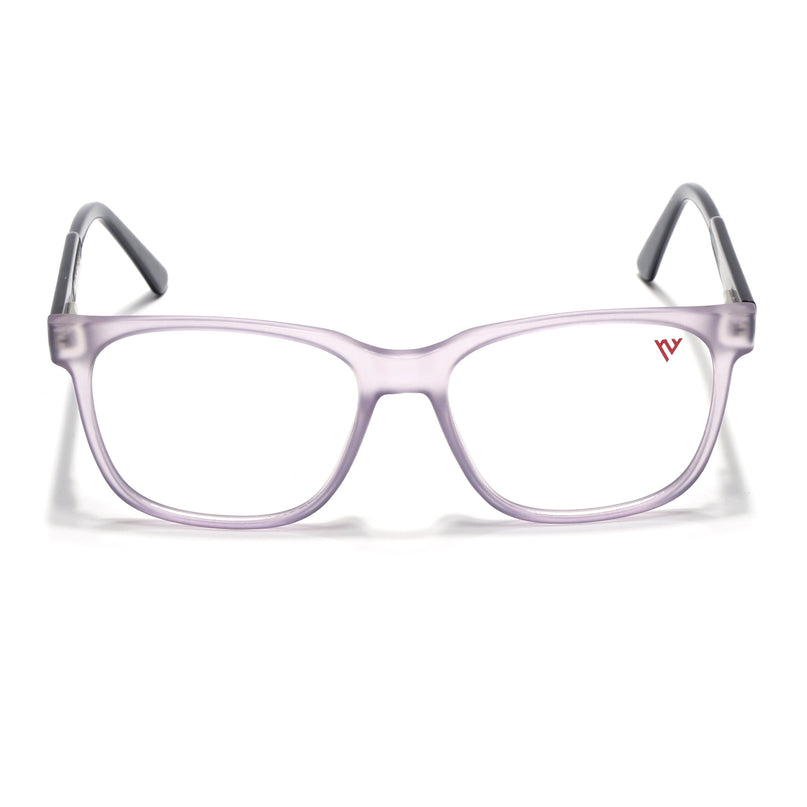 Voyage Transparent Purple Square Eyeglasses for Men & Women - MG4784-C6