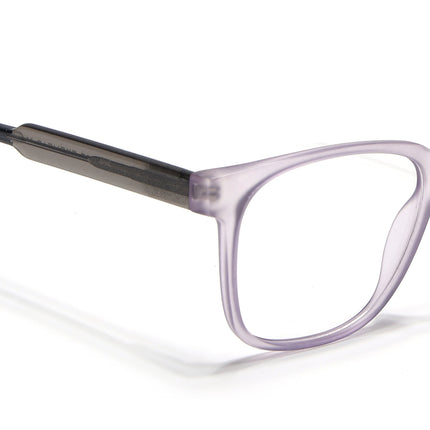 Voyage Transparent Purple Square Eyeglasses for Men & Women - MG4784-C6