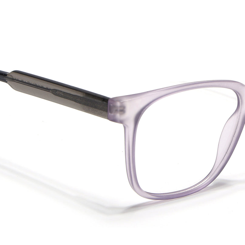 Voyage Transparent Purple Square Eyeglasses for Men & Women - MG4784-C6