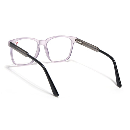 Voyage Transparent Purple Square Eyeglasses for Men & Women - MG4784-C6