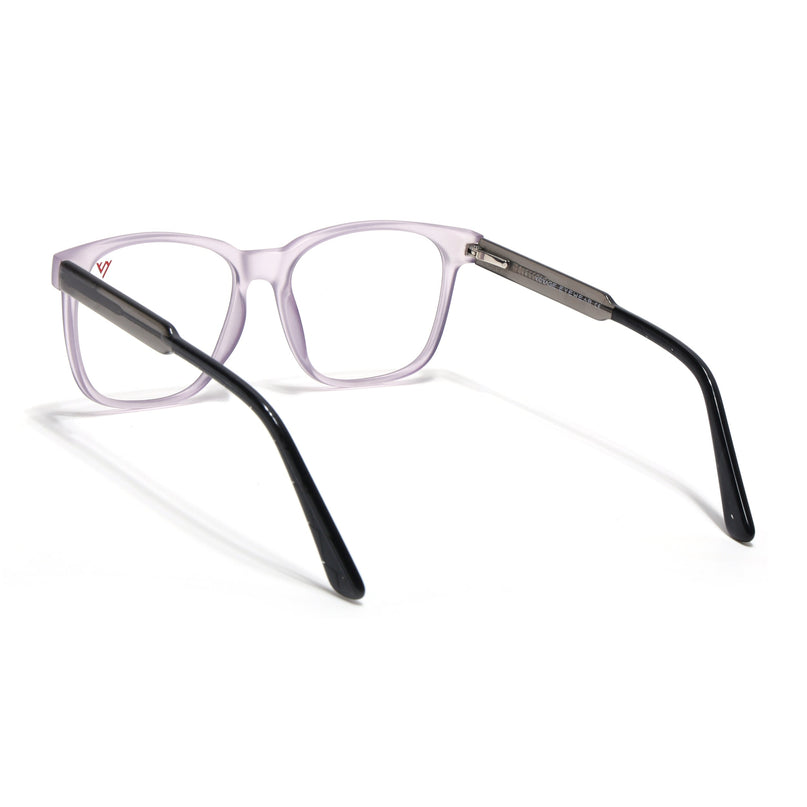 Voyage Transparent Purple Square Eyeglasses for Men & Women - MG4784-C6