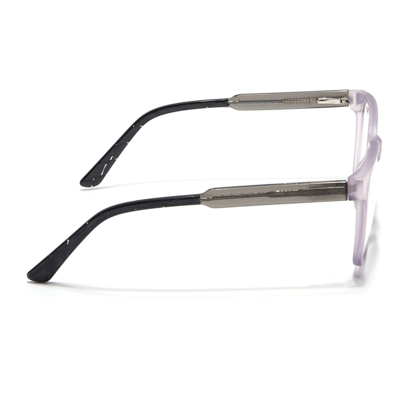 Voyage Transparent Purple Square Eyeglasses for Men & Women - MG4784-C6
