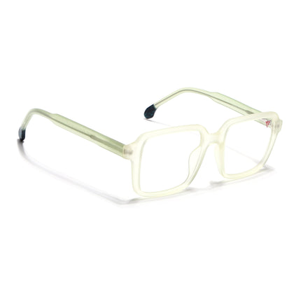 Voyage Transparent Yellow Square Eyeglasses for Men & Women - MG4789-C4