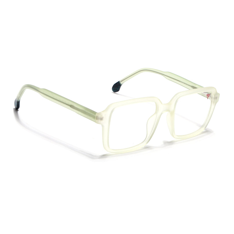 Voyage Transparent Yellow Square Eyeglasses for Men & Women - MG4789-C4