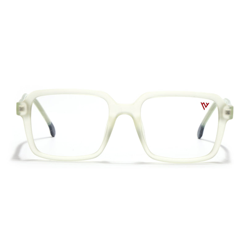 Voyage Transparent Yellow Square Eyeglasses for Men & Women - MG4789-C4